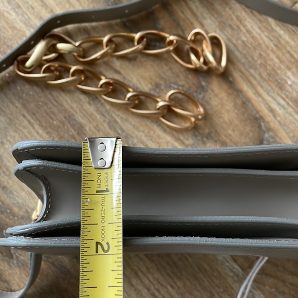 FRAME Le Signature Mini Leather Crossbody Bag in Taupe NWT - Picture 8 of 14